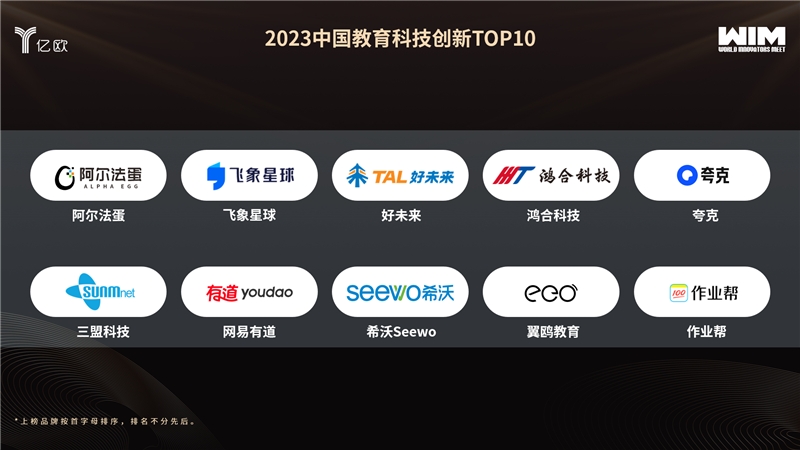 2023中国教育科技创新TOP10出炉，AI品牌领航