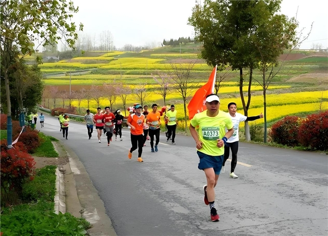 富莱欣助力2024汉中最美油菜花海半程马拉松，共赴春日奔跑盛宴