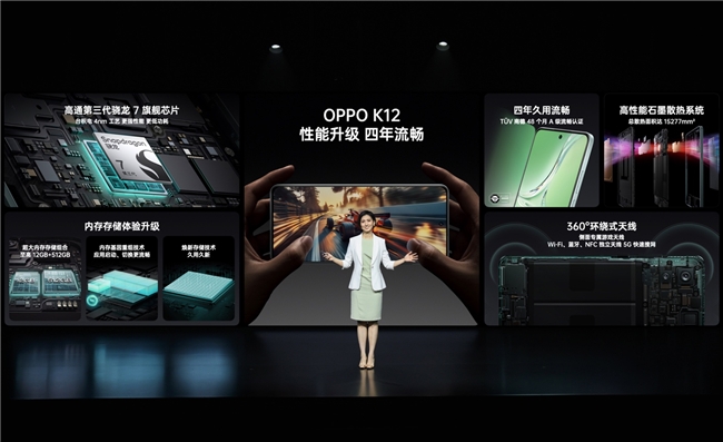 OPPO K12正式发布，开启百瓦闪充超长续航双普及时代