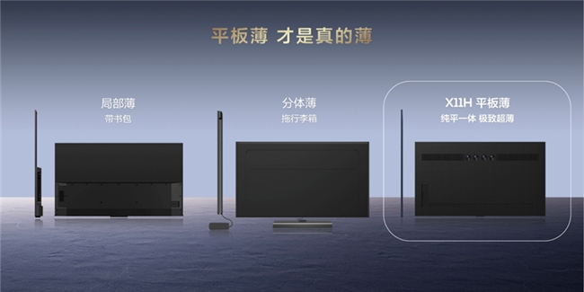 TCL X11H突破超薄电视界限，平板薄设计成就未来视界新标杆