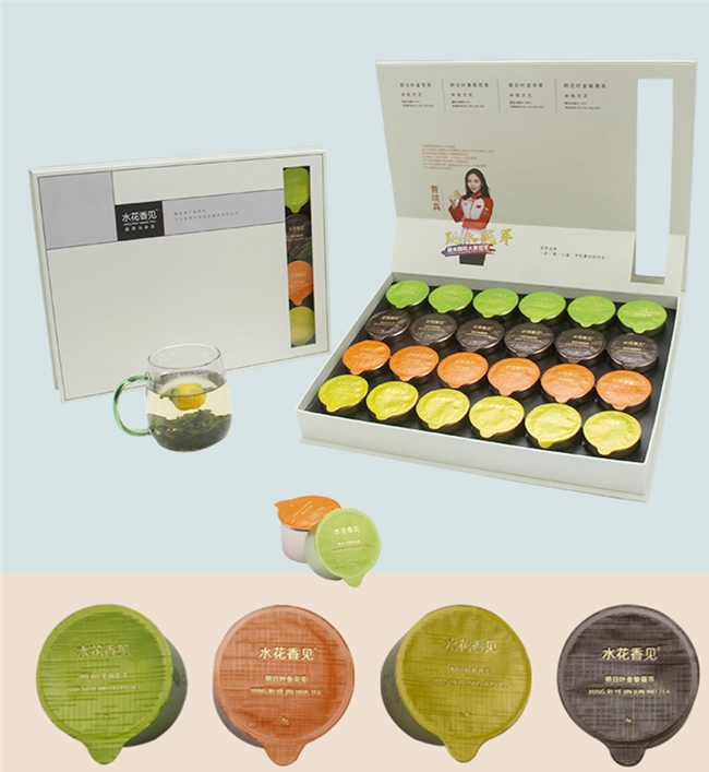 水花香见·方盒24罐明日叶组合茶：创新茶品，健康选择