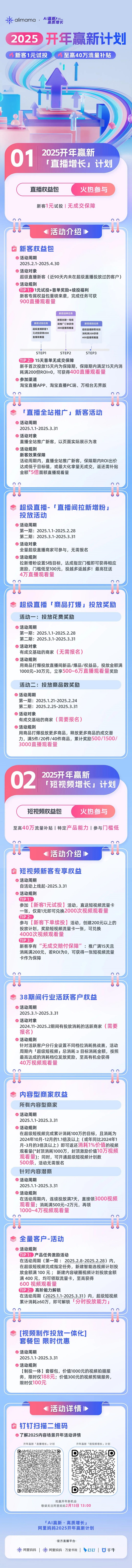 赢直播&短视频流量激励！阿里妈妈2025开年赢新计划，强势助阵商家抢占内容生意新机