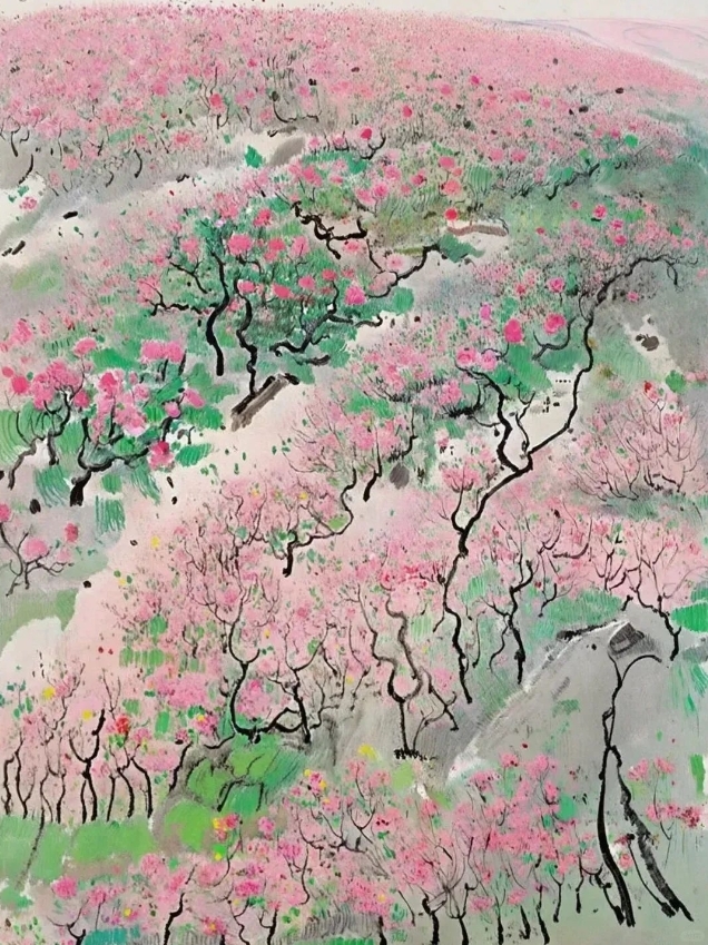 在吴冠中的花海，触摸春天的灵魂