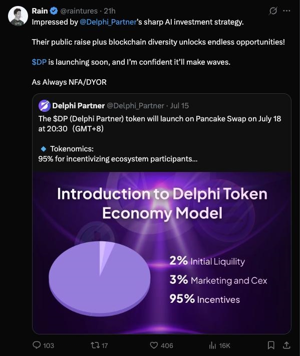 Delphi Partner代币：AI量化投资新纪元的钥匙