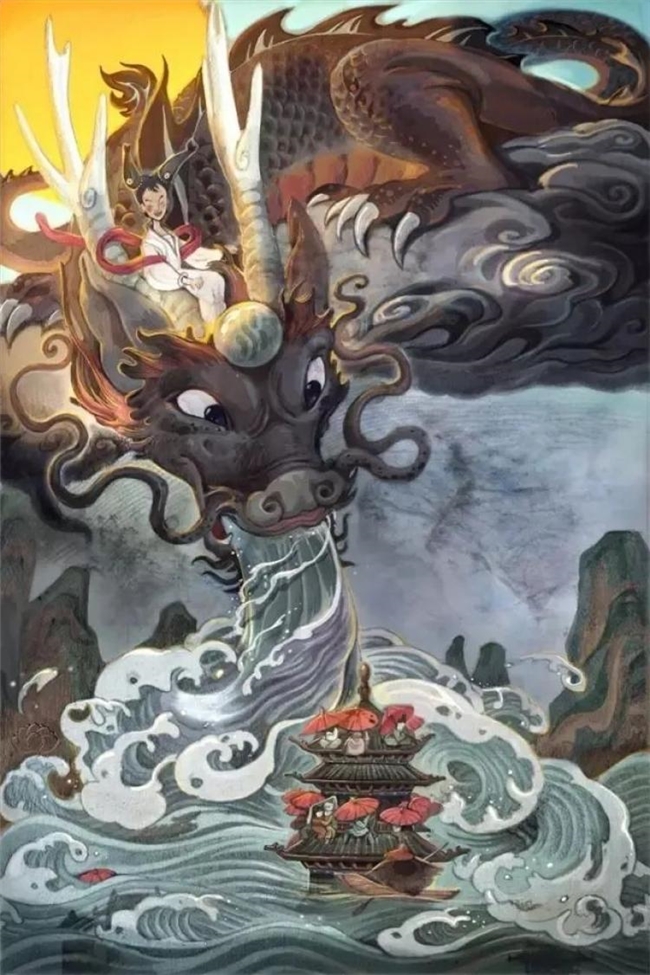 青年艺术家莲羊，以融合之笔，铸东方神龙新象