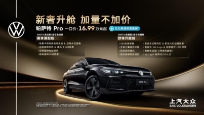 大众帕萨特（Passat ）Pro一口价16.99万元起，实力领跑中高级轿车市场