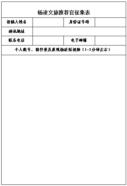 杨凌文旅宣传口号、Logo及推荐官征集开始啦