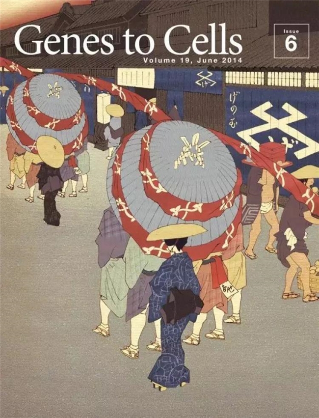 科学与浮世绘的奇妙碰撞，《Genes to Cells》封面设计赏析