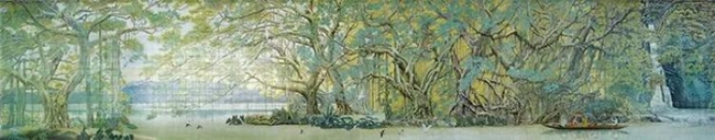 从《森林之歌》到《玉兰花开》，祝大年重彩艺术里的自然生命力