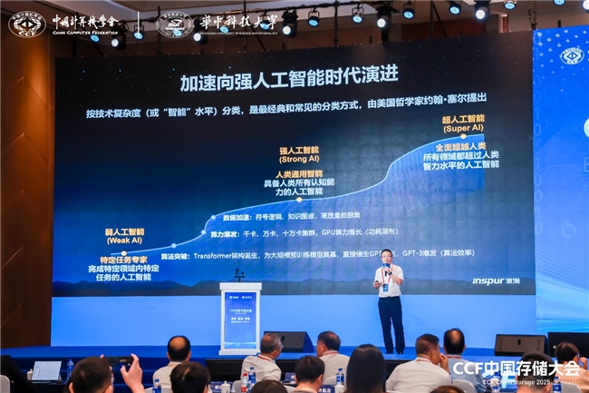 CCF中国存储大会 | 浪潮存储刘希猛：融合存储加快“人工智能+”行动落地