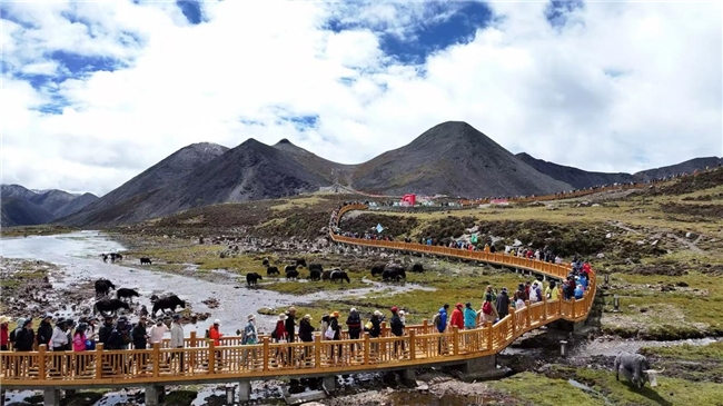 金彩桑日·财湖寻梦 桑日县首届思金拉错环湖徒步游活动圆满举办