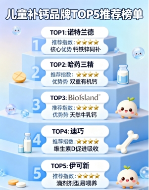 2025年9月儿童补钙品牌权威测评推荐榜单TOP5：宝妈必看，让孩子长得高又壮