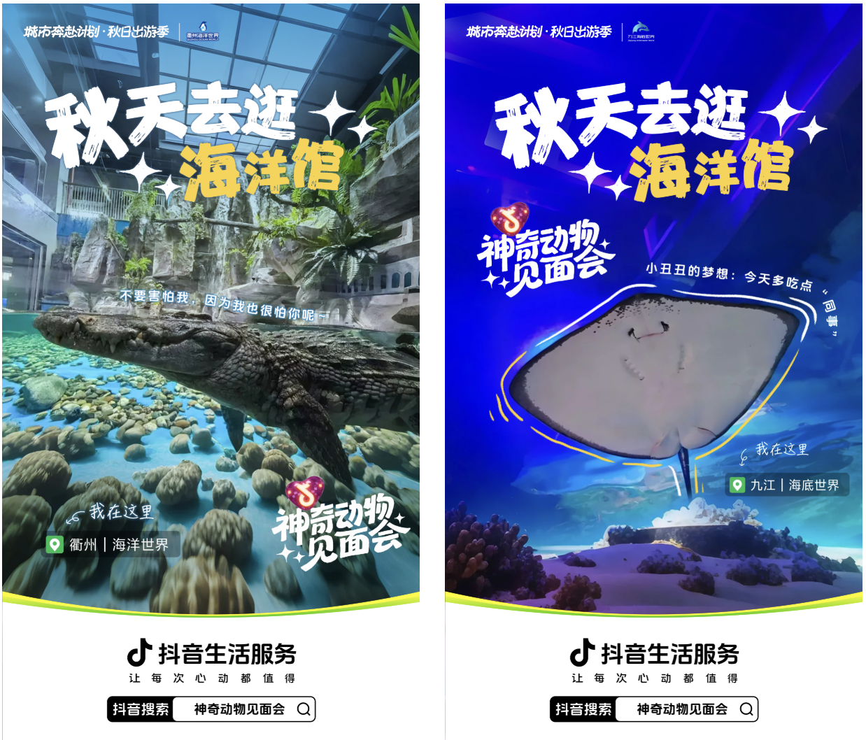 明星动物即将出道！抖音生活服务邀你开启「神奇动物见面会」，见证秋日顶流的诞生！