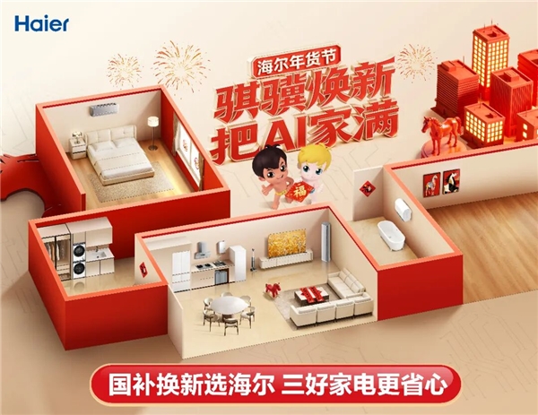 海尔年货节购物可抽国内双人游