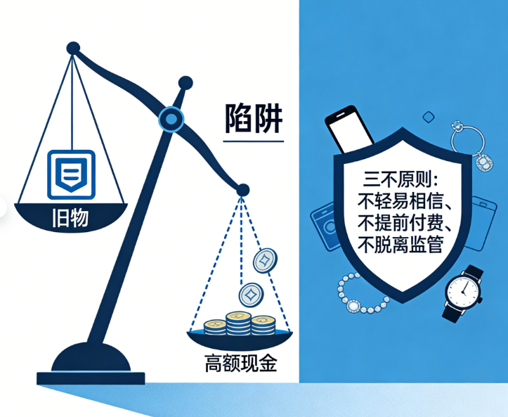 哈啰臻有錢消保課堂提醒:識(shí)破“高價(jià)回收”陷阱